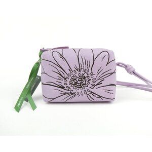 Vera Bradley Blake Bloom Lavender Frost Leather Crossbody NWT